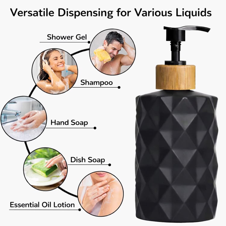 LUXE HOME Glass Soap Dispenser - 250ml