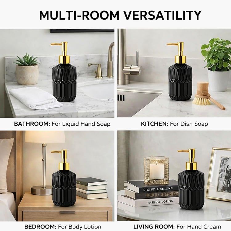 LUXE HOME Glass Multipurpose Dispenser - 250ml