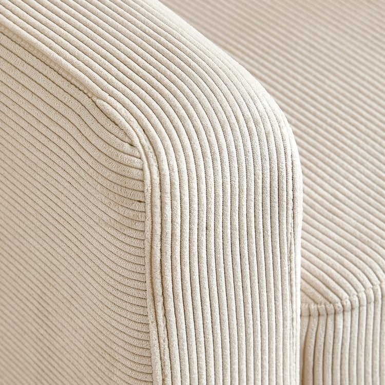 Helios Lumino Fabric 1-Seater Sofa - Ivory