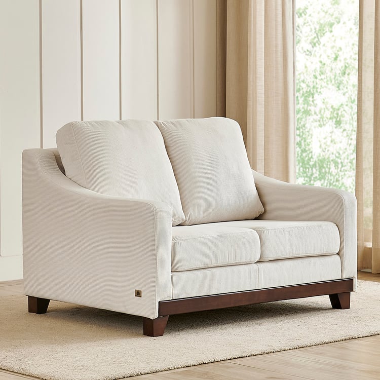 Helios Lumino Fabric 2-Seater Sofa - Ivory
