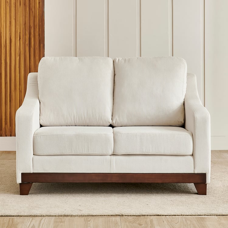 Helios Lumino Fabric 2-Seater Sofa - Ivory