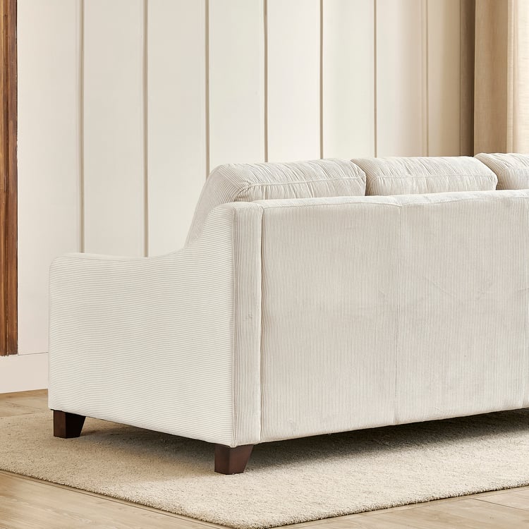 Helios Lumino Fabric 3-Seater Sofa - Ivory
