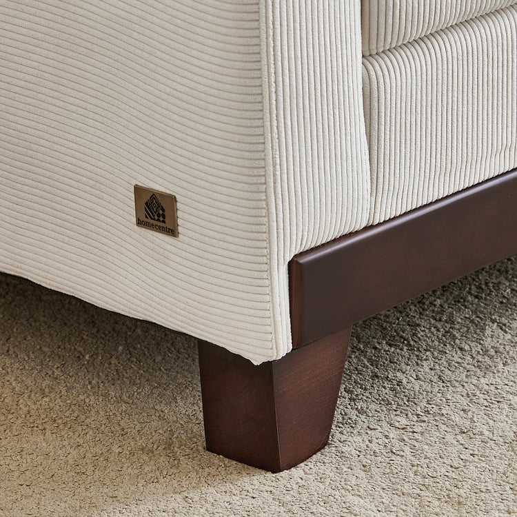 Helios Lumino Fabric 3-Seater Sofa - Ivory