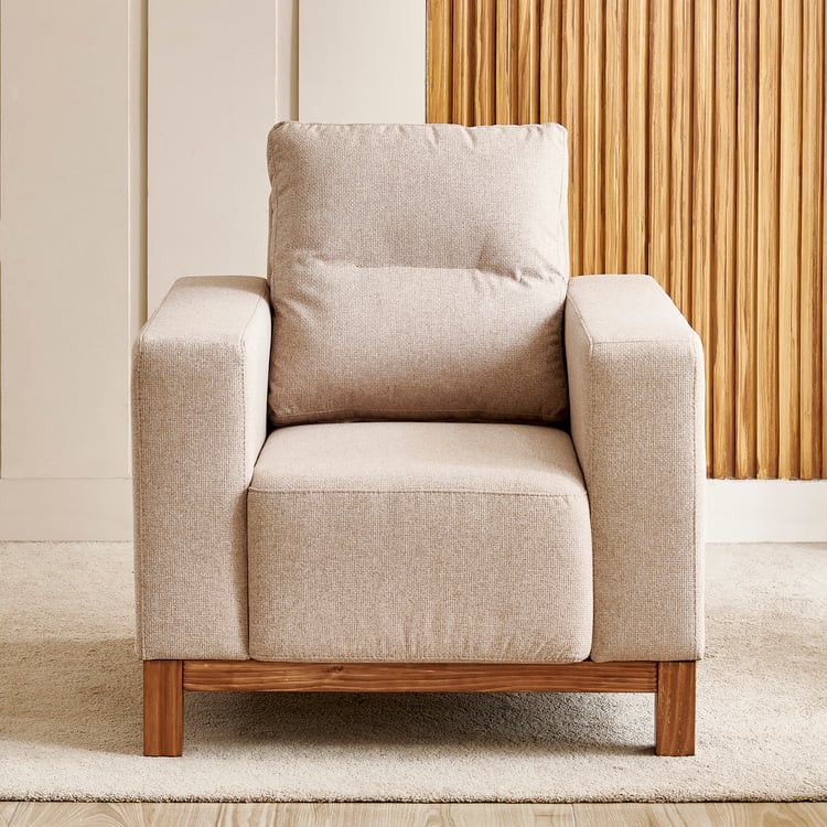 Nesta Fabric 3+1+1 Seater Sofa Set - Beige