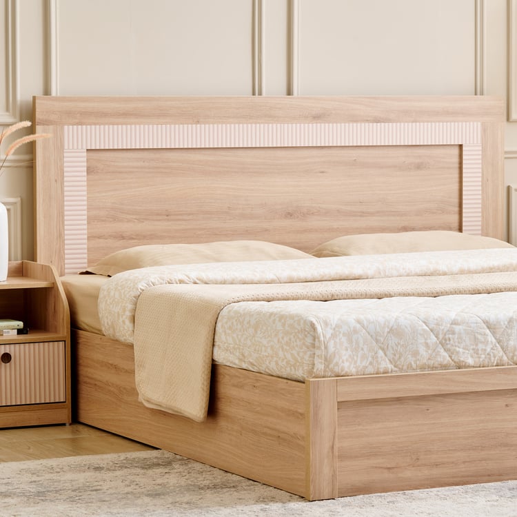 Lexus Sahara King Bed with Hydraulic Storage and Restofit Ultima 6 Inch Orthopedic Mattress