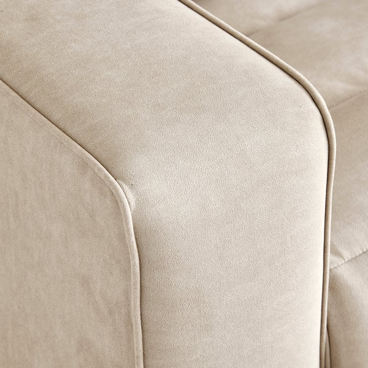 Baxter Fabric 2-Seater Electric Recliner with Cushions - Beige