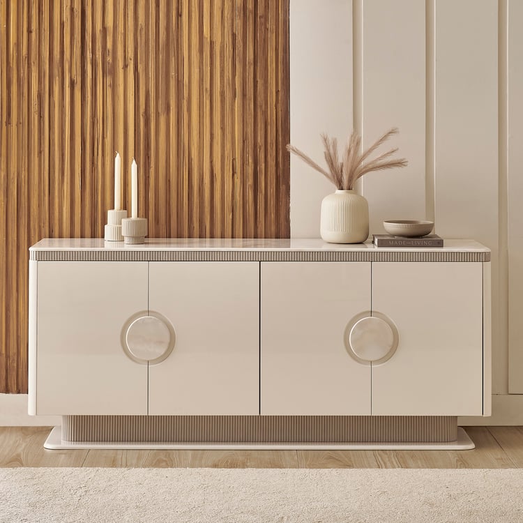 Inara Ceramic Top Sideboard - Cream