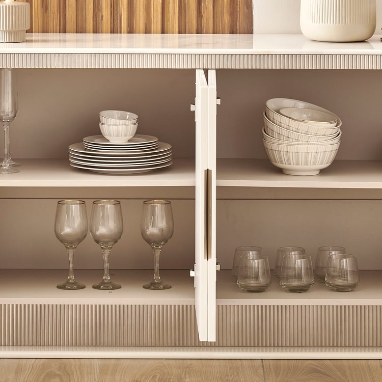 Inara Ceramic Top Sideboard - Cream