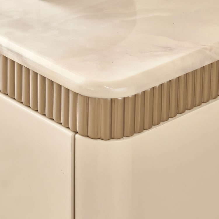 Inara Ceramic Top Sideboard - Cream