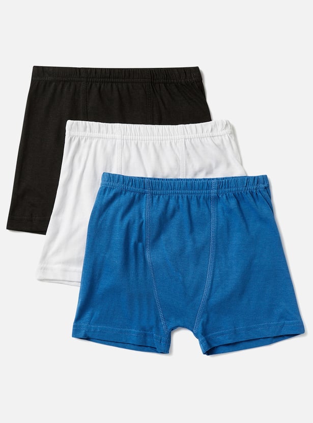 Juniors Solid Trunks - Set of 3