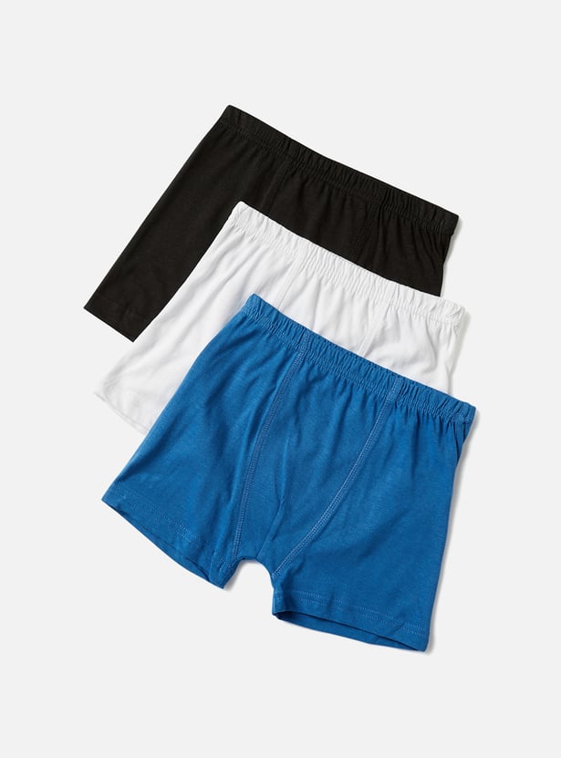 Juniors Solid Trunks - Set of 3