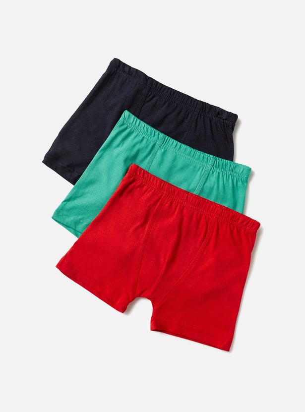 Juniors Solid Trunks - Set of 3