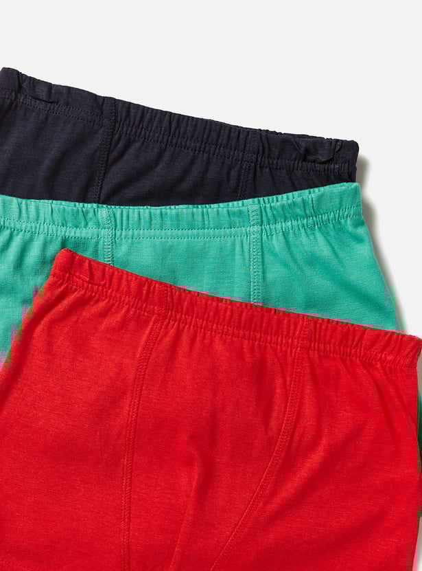 Juniors Solid Trunks - Set of 3