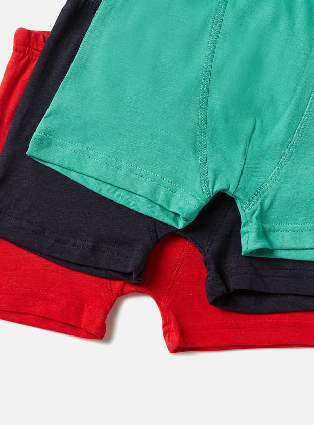 Juniors Solid Trunks - Set of 3