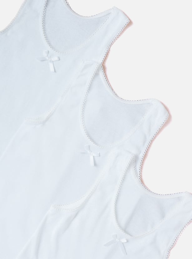 Juniors Solid Tank Top - Set of 3