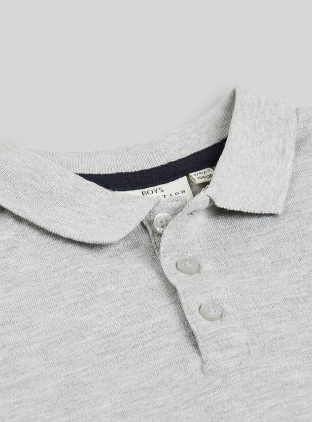 Juniors Solid Polo T-shirt