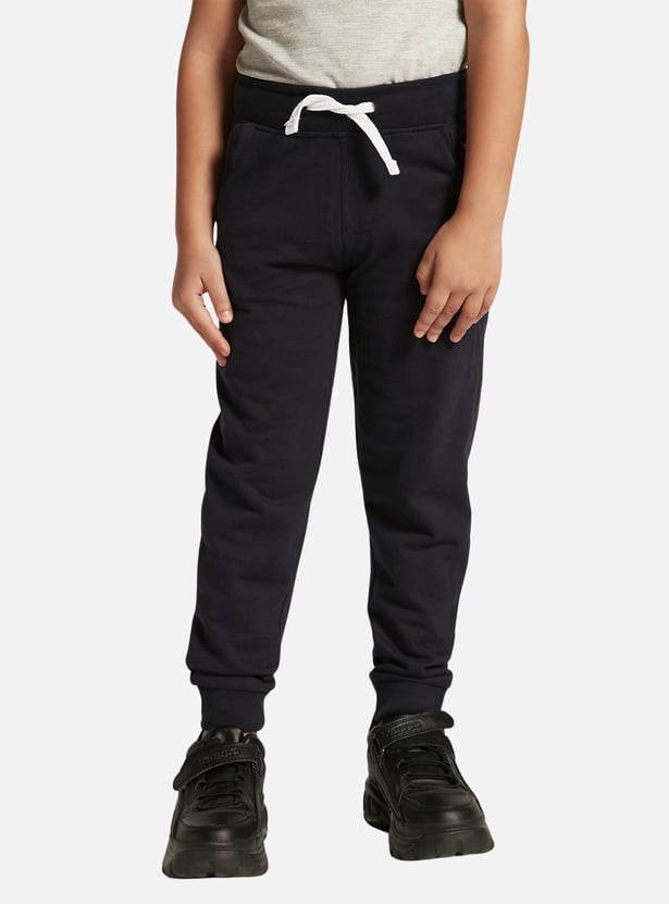 Juniors Solid Joggers with Drawstring Closure and Pockets