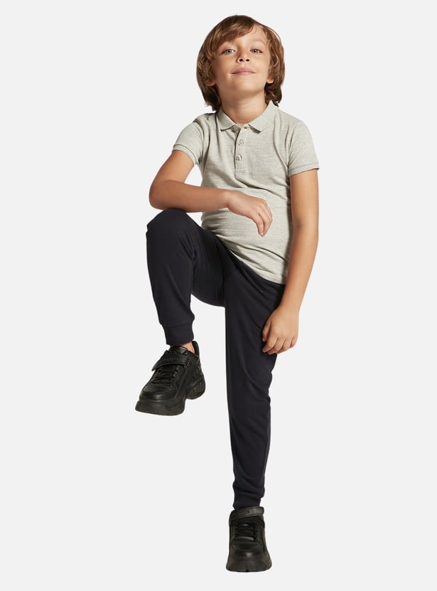Juniors Solid Joggers with Drawstring Closure and Pockets