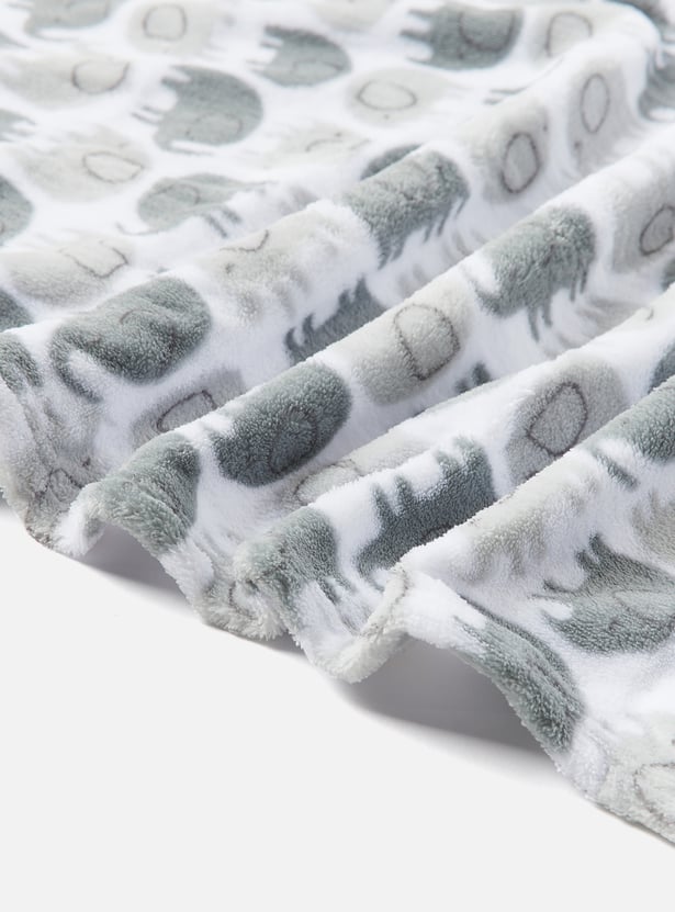 Juniors Elephant Print Towel and Soft Toy