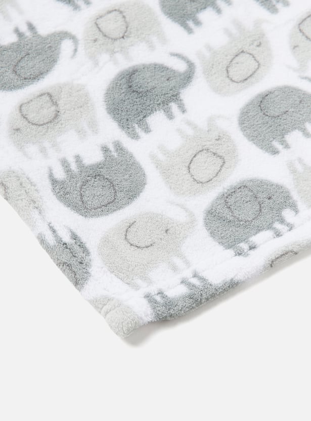 Juniors Elephant Print Towel and Soft Toy