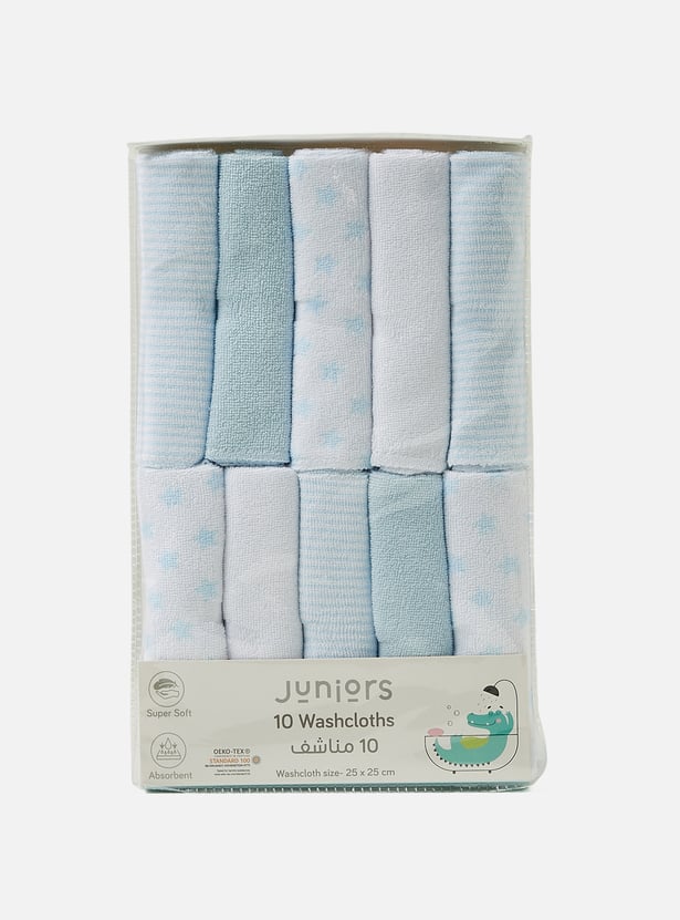 Juniors Textured Washcloth - Set of 10