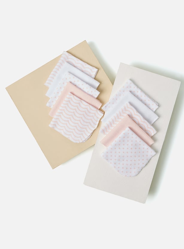 Juniors Printed Washcloth - Set of 10