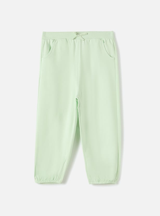 Juniors Solid Joggers with Elasticated Waistband
