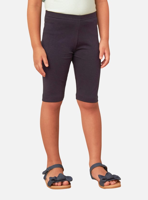 Juniors Solid Knee Length Shorts