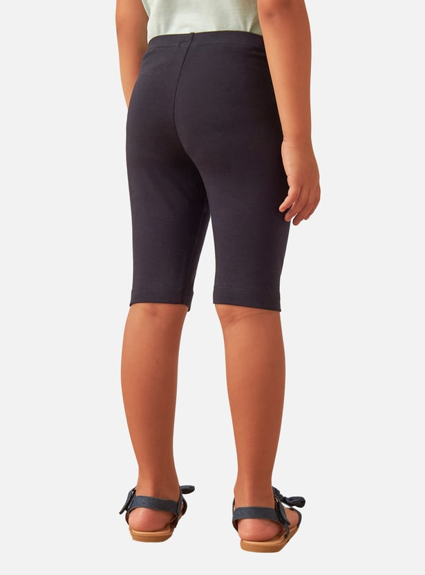 Juniors Solid Knee Length Shorts