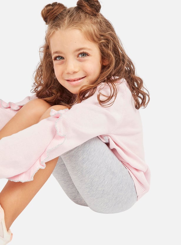 Juniors Solid Shorts with Elasticated Waistband