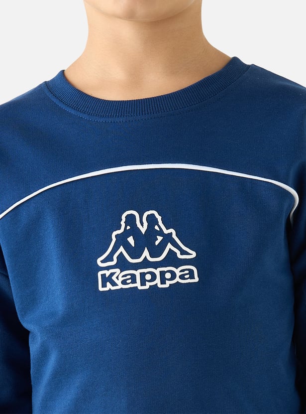 Kappa Logo Print Long Sleeves Sweatshirt and Joggers Set