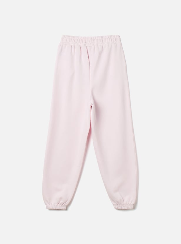 Juniors Solid Joggers with Drawstring Closure