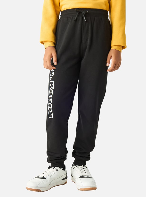 Kappa Logo Detail Joggers with Drawstring Closure