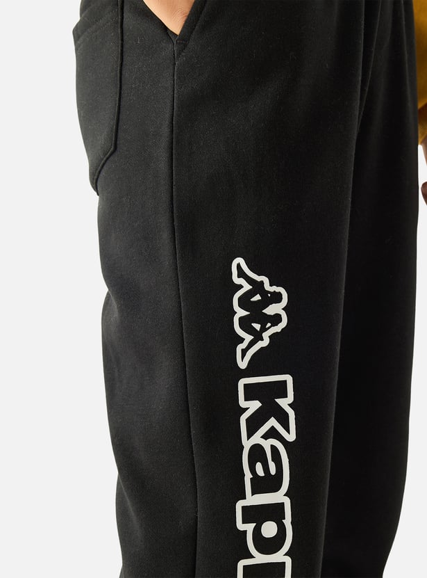 Kappa Logo Detail Joggers with Drawstring Closure