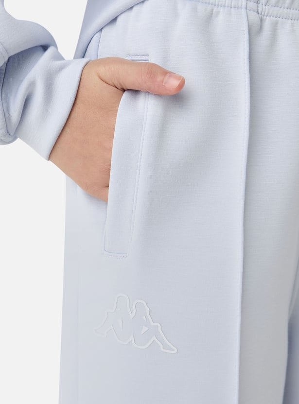 Kappa Logo Detail Long Sleeves Hooded Jacket and Pants Set