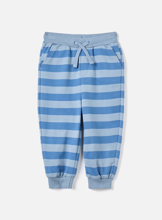Juniors Striped Joggers with Drawstring Closure