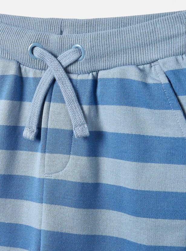 Juniors Striped Joggers with Drawstring Closure