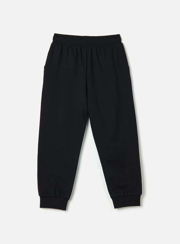 Juniors Solid Joggers with Pockets and Drawstring Closure