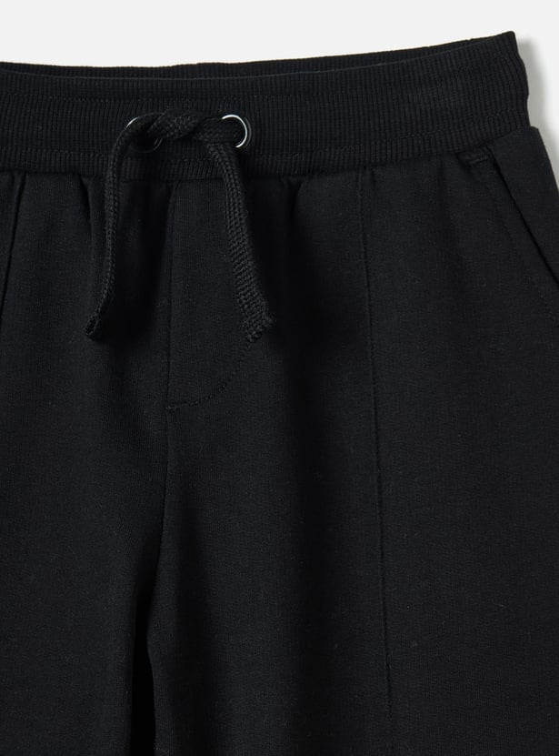Juniors Solid Joggers with Pockets and Drawstring Closure