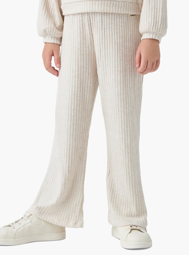 Juniors Ribbed Hooded Sweatshirt and Elasticated Pants Set
