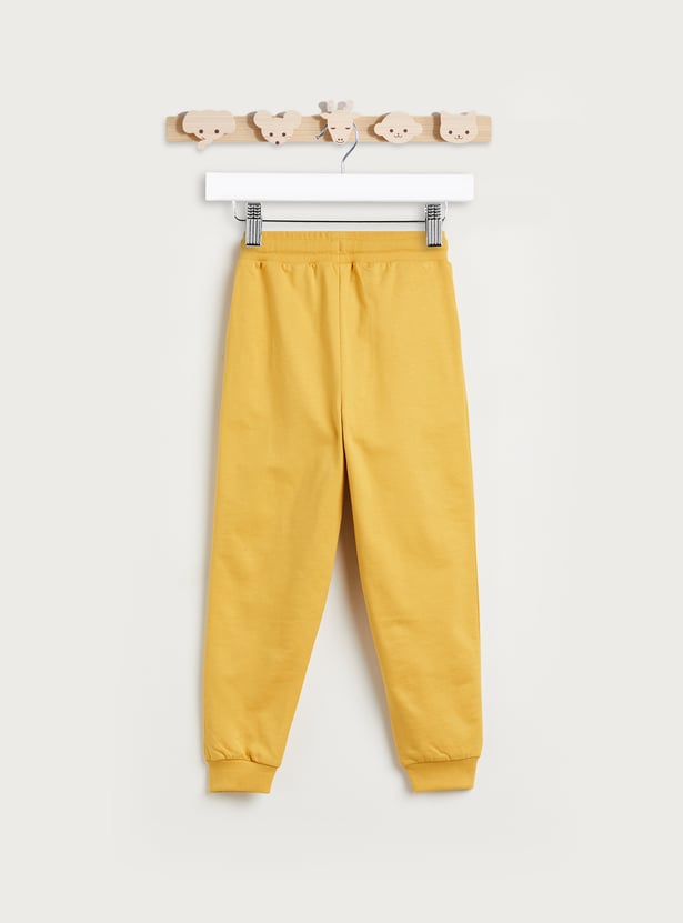 Juniors Solid Joggers with Elasticated Waistband and Pockets