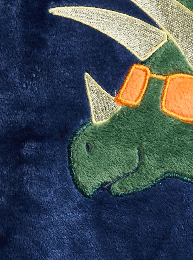 Juniors Dino Applique Sweatshirt and Pyjama Set