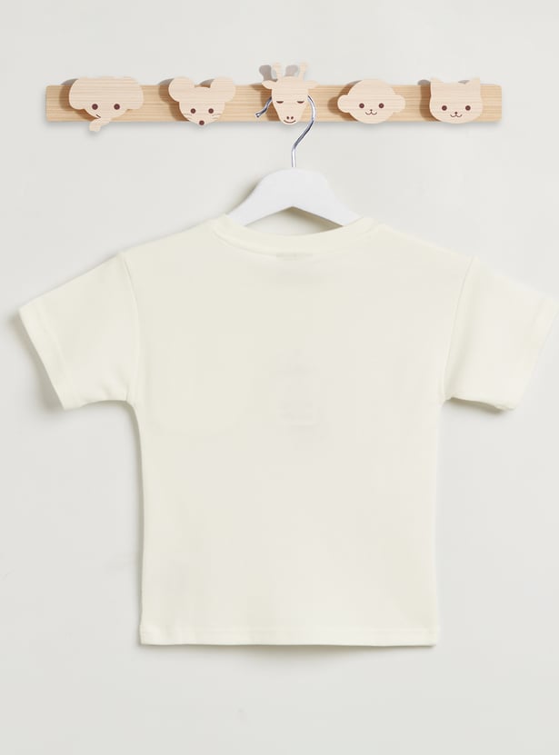 Kappa Panelled T-shirt with Chest Pocket and Short Sleeves