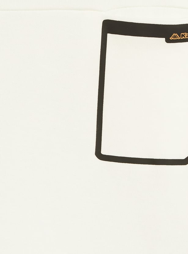 Kappa Panelled T-shirt with Chest Pocket and Short Sleeves