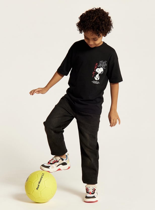 Juniors Boys' Solid Loose Fit Jeans