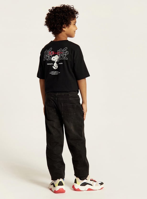 Juniors Boys' Solid Loose Fit Jeans