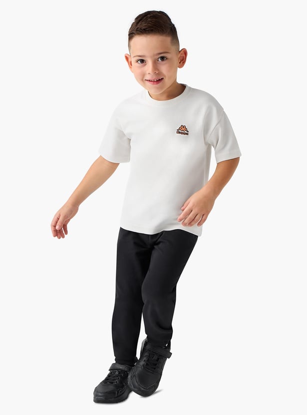 Kappa Graphic Print T-shirt with Short Sleeves and Crew Neck