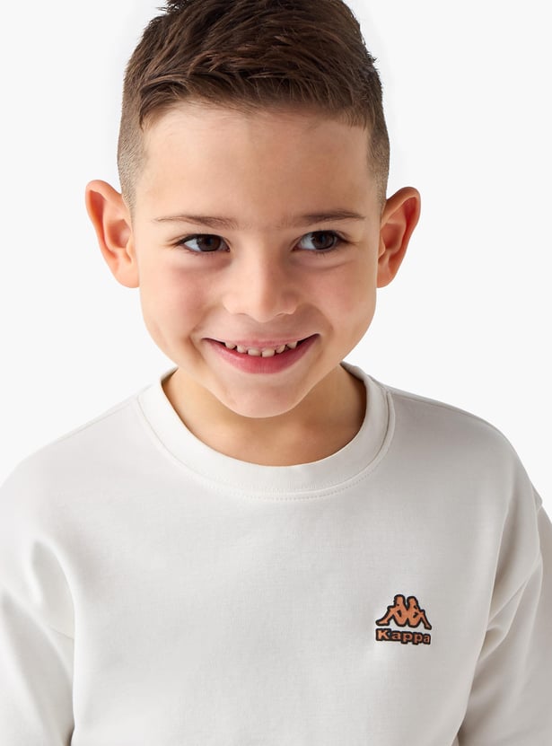Kappa Graphic Print T-shirt with Short Sleeves and Crew Neck