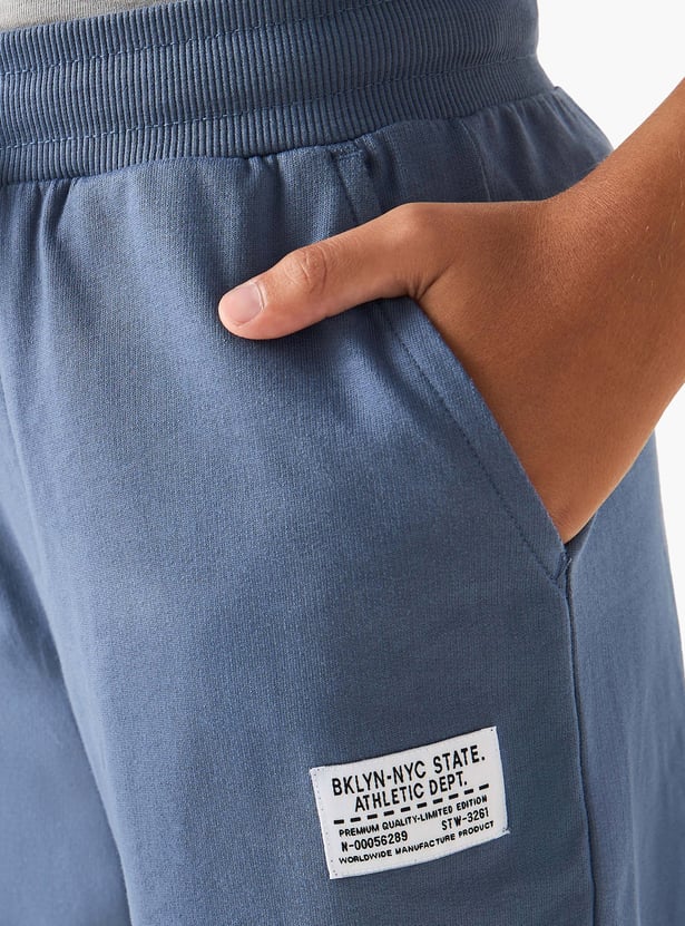 Juniors Solid Joggers with Drawstring Closure