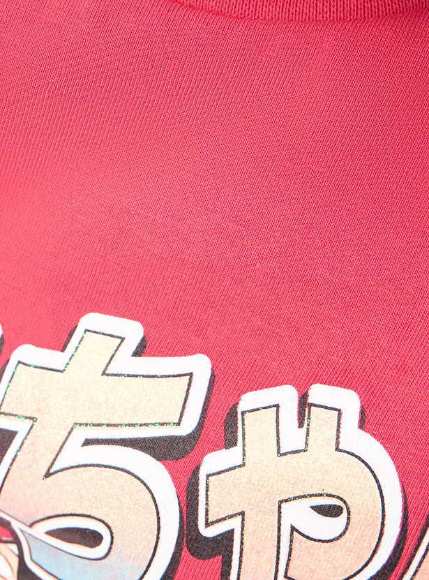 Juniors Printed T-shirt and Pyjama Set